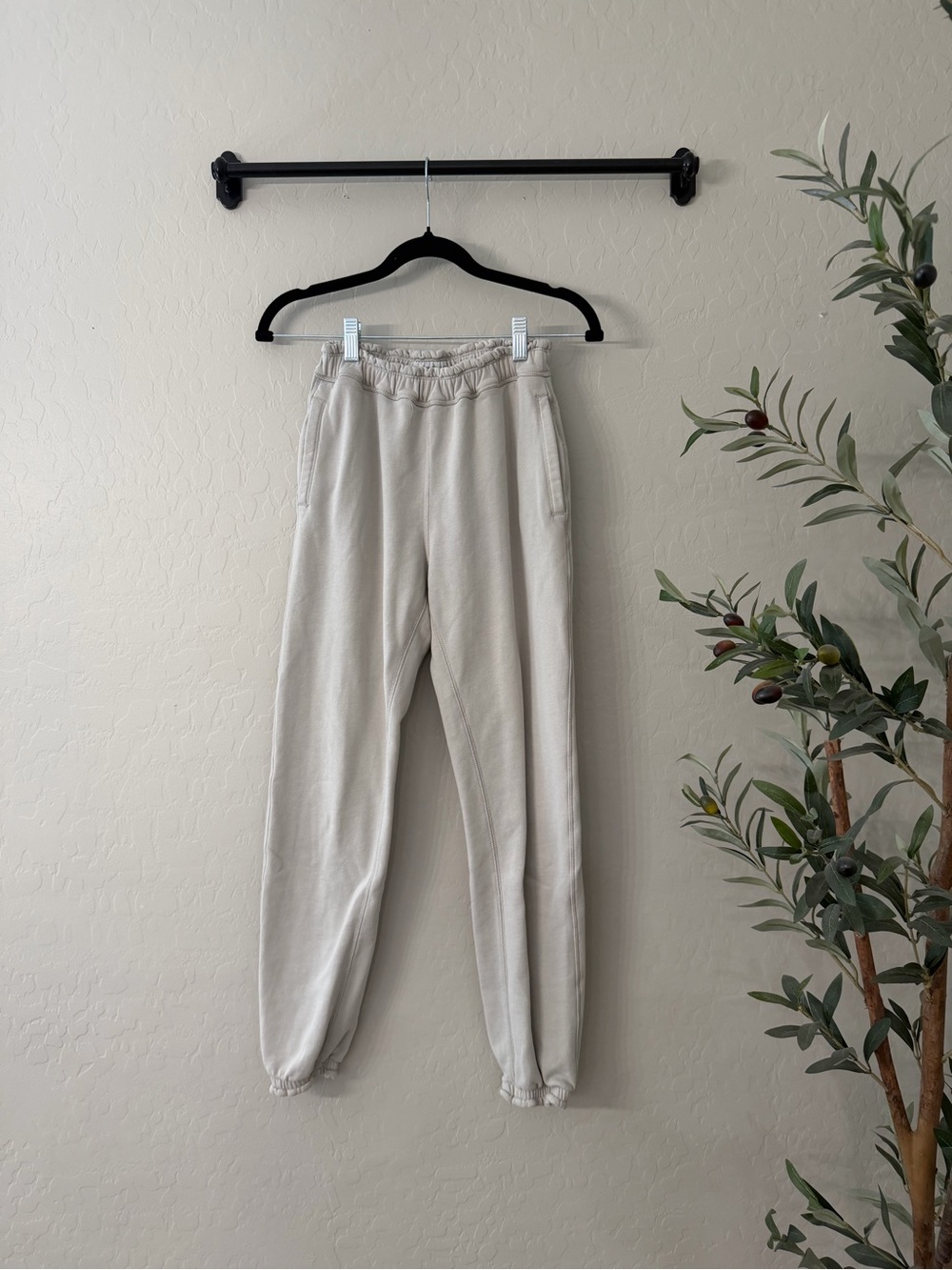 Abercrombie Soft A&F Beige Jogger Sweatpants
